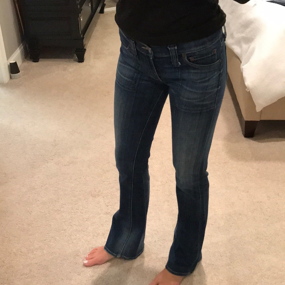 Red Engine flare jean size 28 Style FLAME - Picture 4 of 6